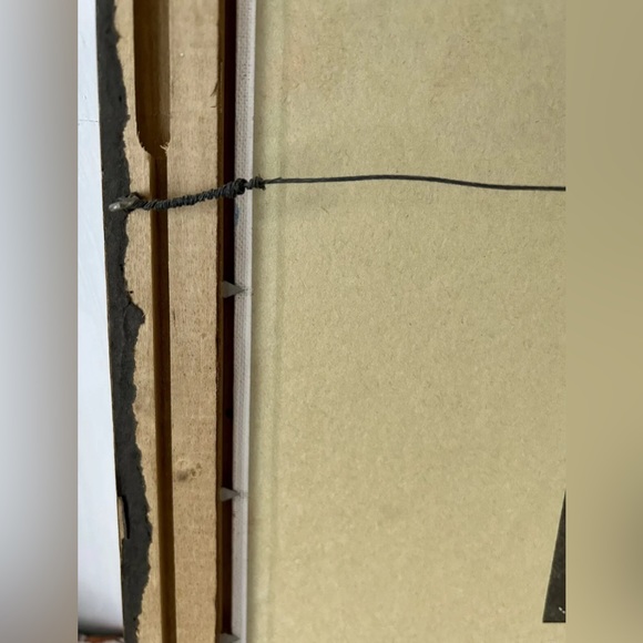 Vintage Oil Painting On Board Scenic Mountains Framed Canvas 14” x 18” Signed - Picture 10 of 11